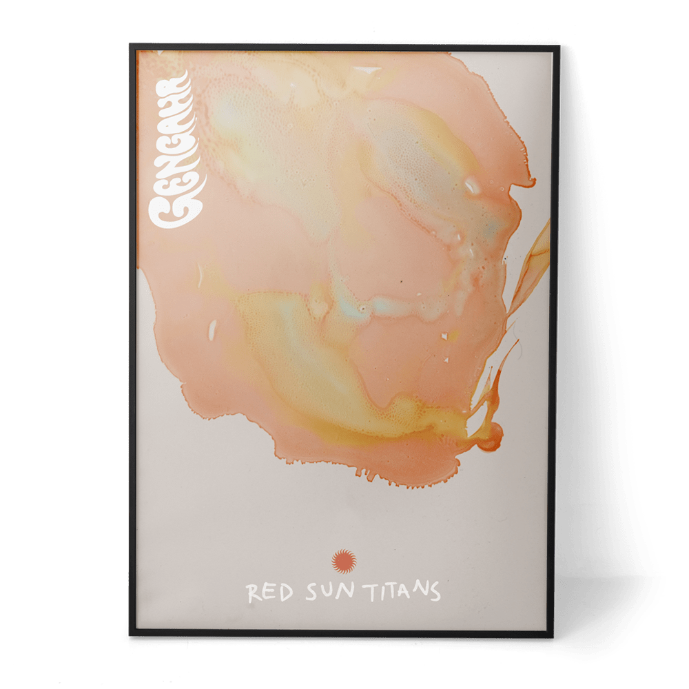 Gengahr Print - Red Sun Titans Signed & Numbered A3 Print - Image 1
