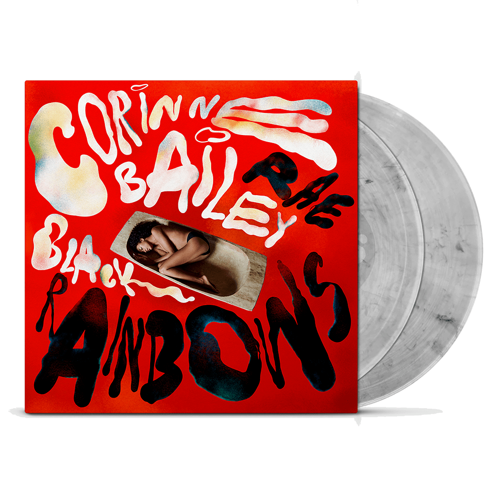Corinne Bailey Rae - Black Rainbows Clear with Black Swirl Double Vinyl - Image 1