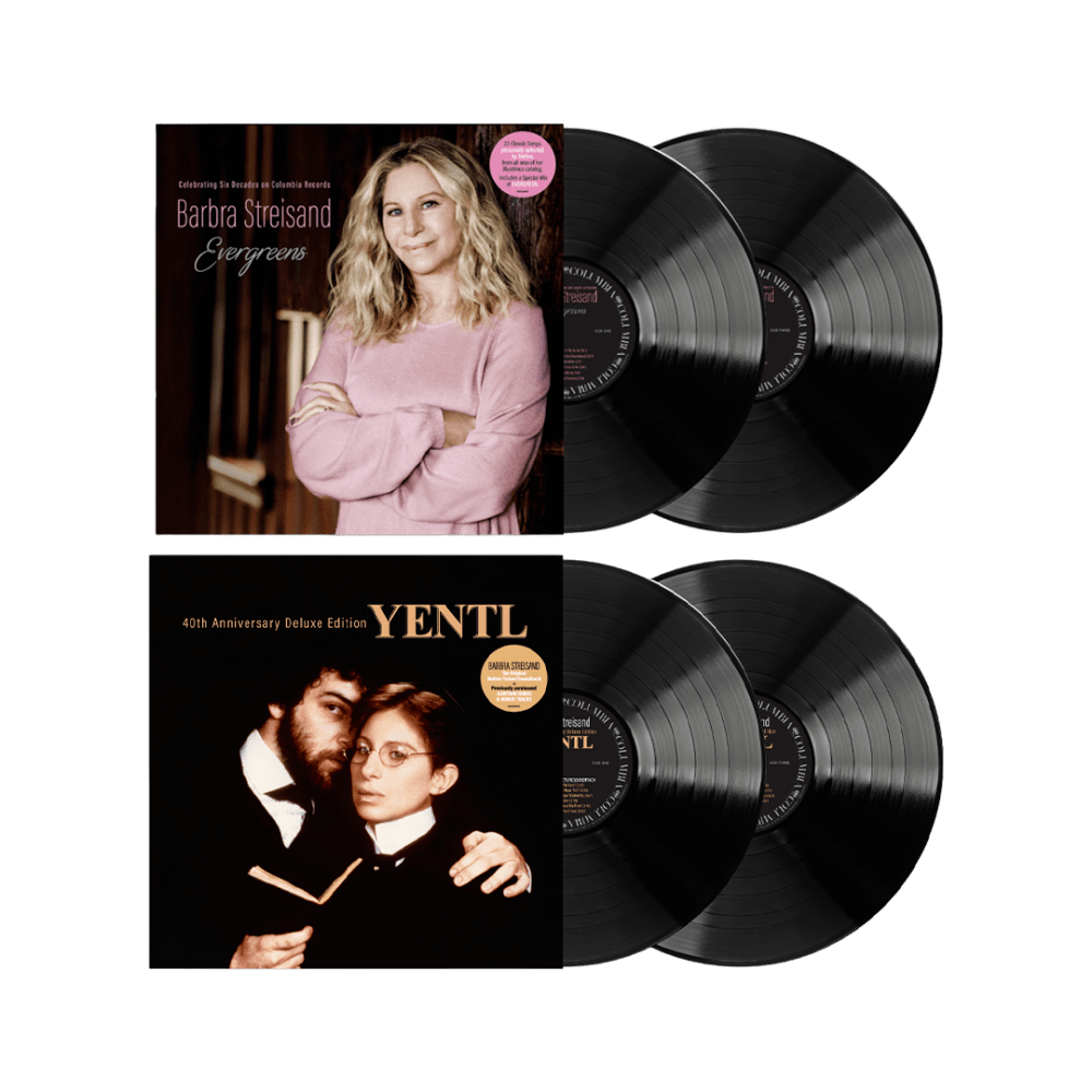 Barbra Streisand - Evergreens Celebrating Six Decades on Columbia Records Double Vinyl + Yentil OST: Deluxe 40th Anniversary Souvenir Edition Double Vinyl