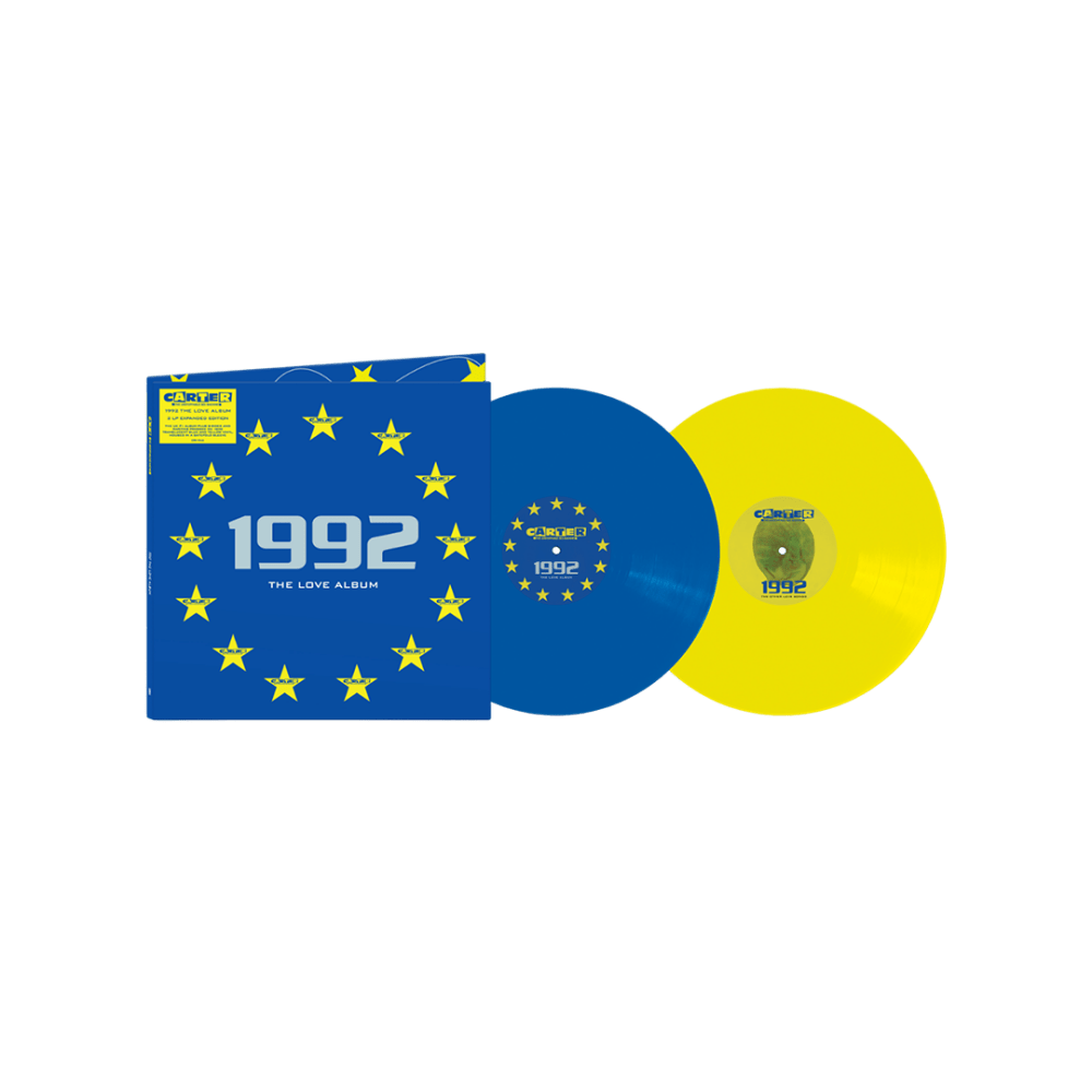 Carter the Unstoppable Sex Machine - 1992: The Love Album Blue & Yellow Double Vinyl