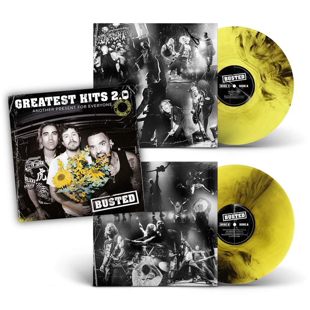 Busted - Greatest Hits 2.0 (Another Present For Everyone) Yellow / Black Double Vinyl