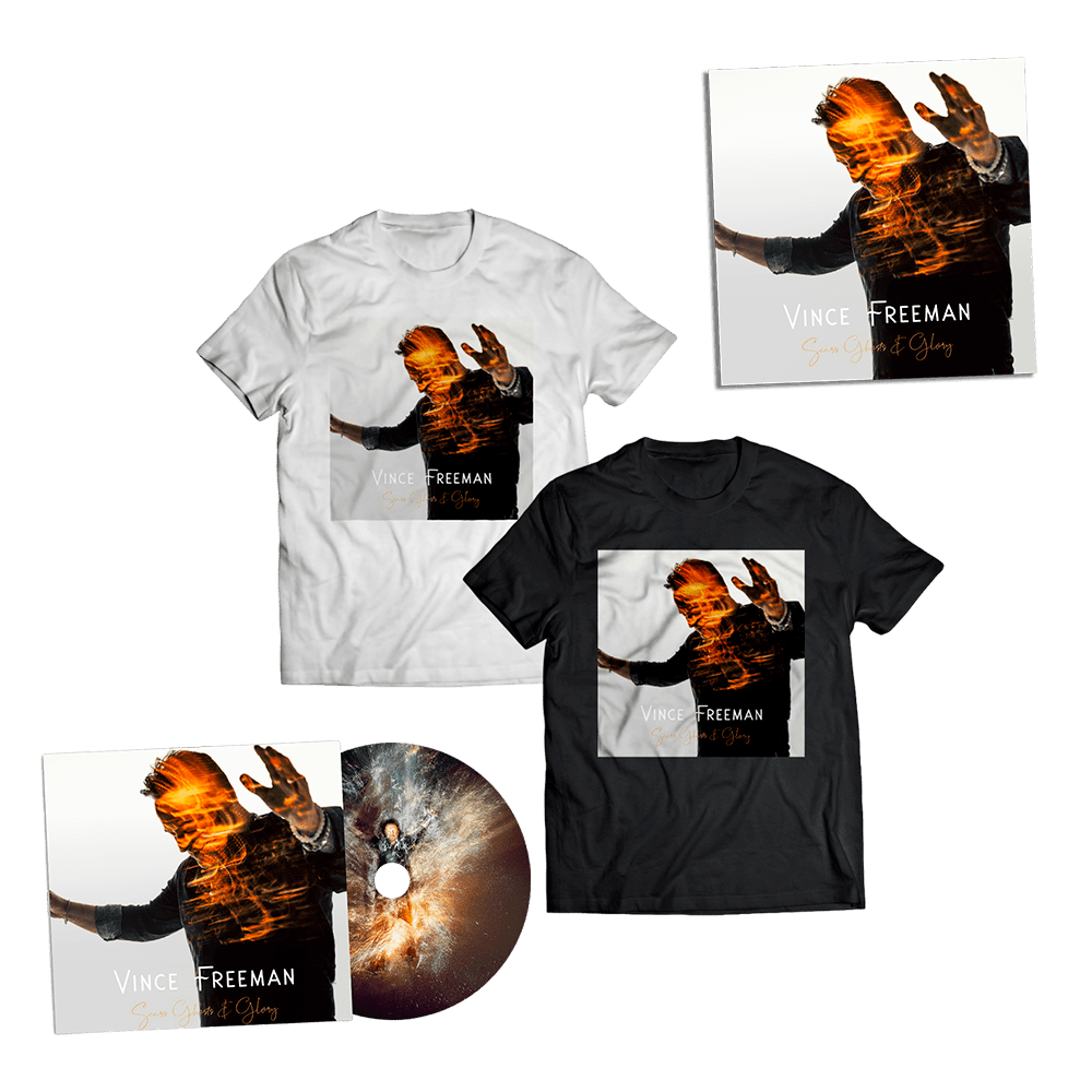 Vince Freeman - Scars, Ghosts & Glory (Signed) CD + T-Shirt + Print - Image 1