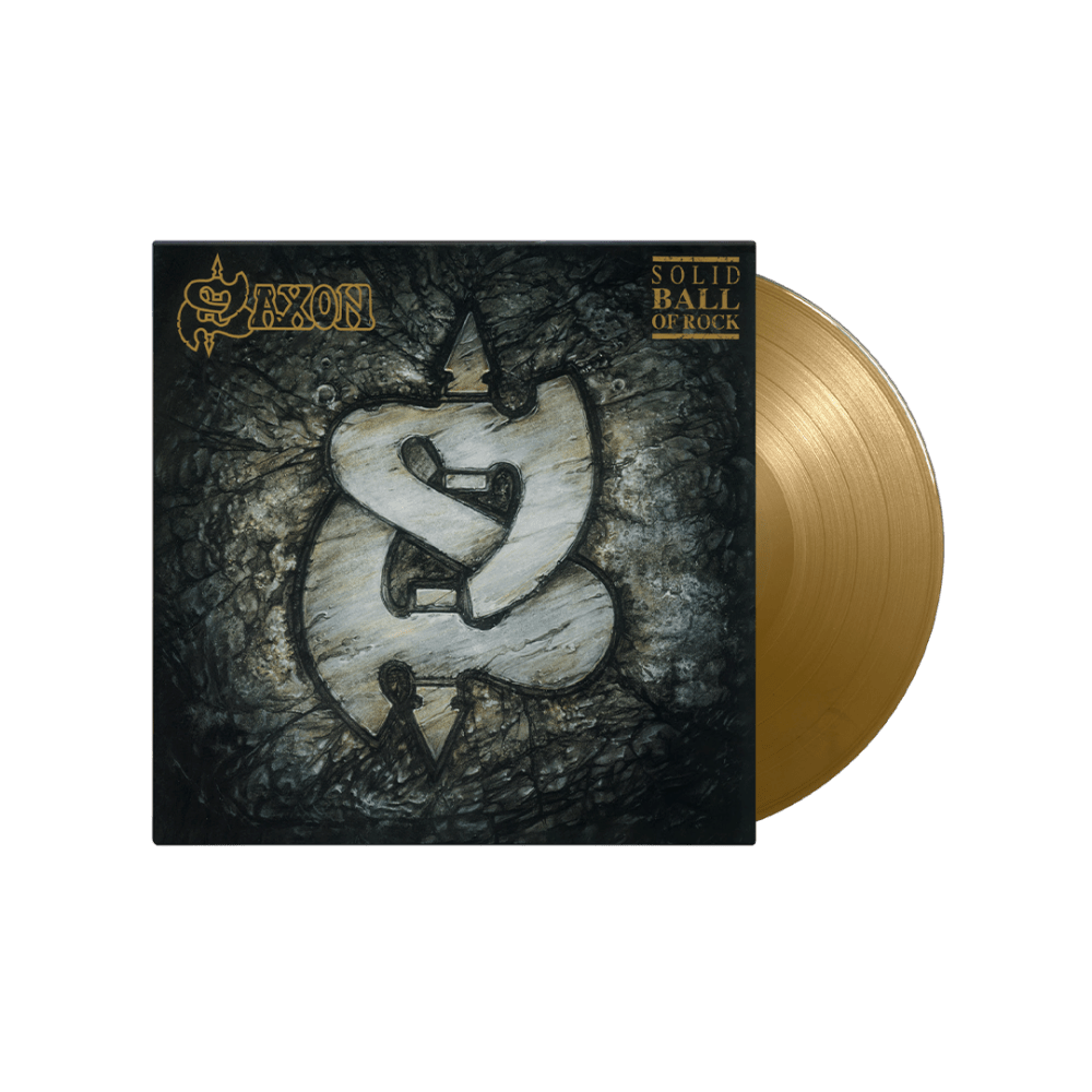 Saxon - Solid Ball of Rock Gold Heavyweight Vinyl - Image 1
