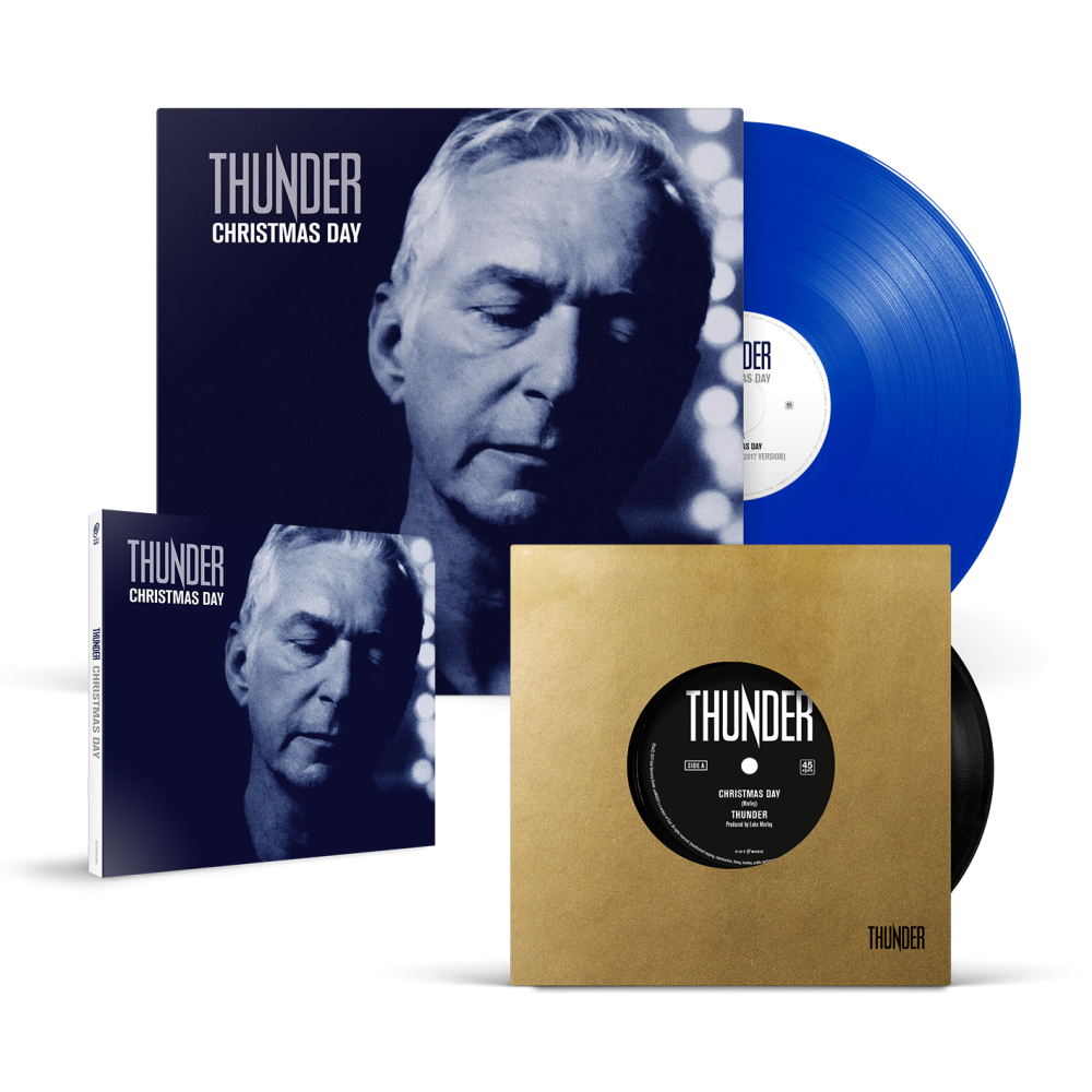 Thunder - Christmas Day CD Single + 7-Inch + 10-Inch Blue Vinyl