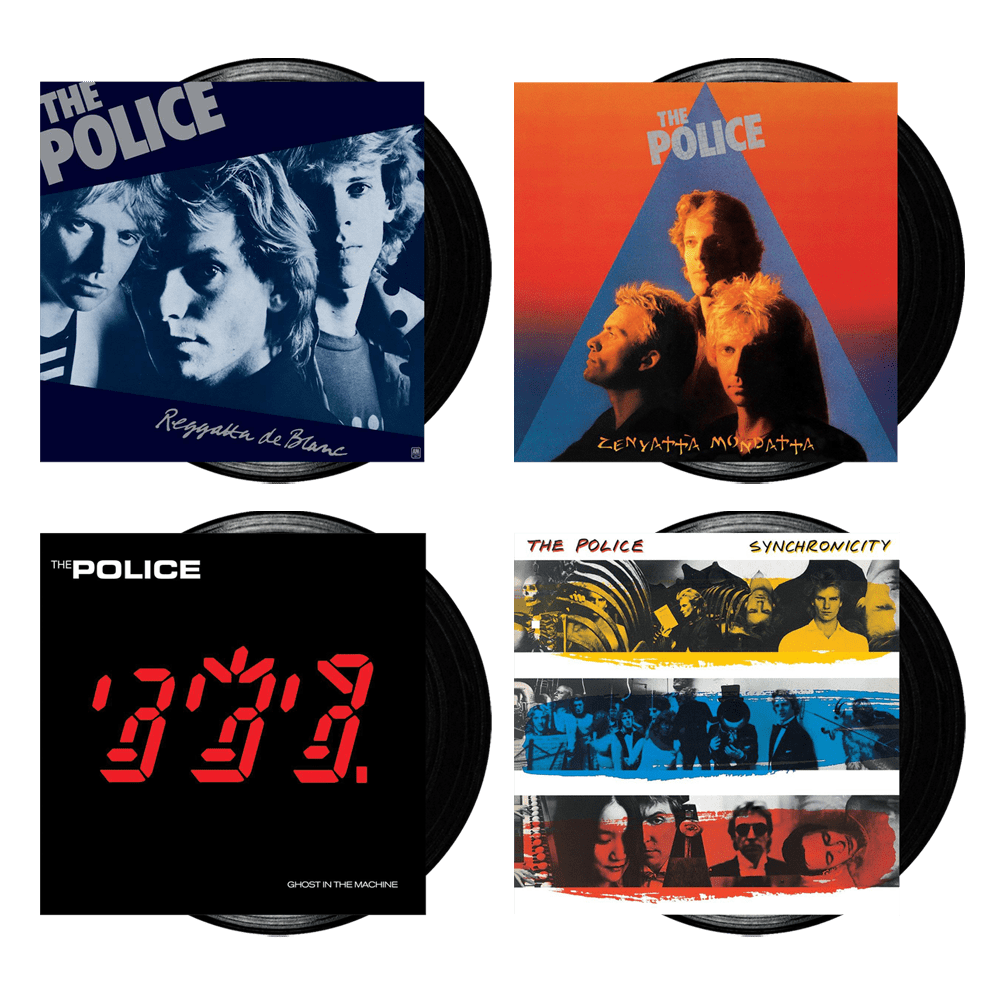 The Police - Reggatta De Blanc Vinyl + Zenyatta Mondatta Vinyl + Synchronicity Vinyl + Ghost In The Machine Vinyl