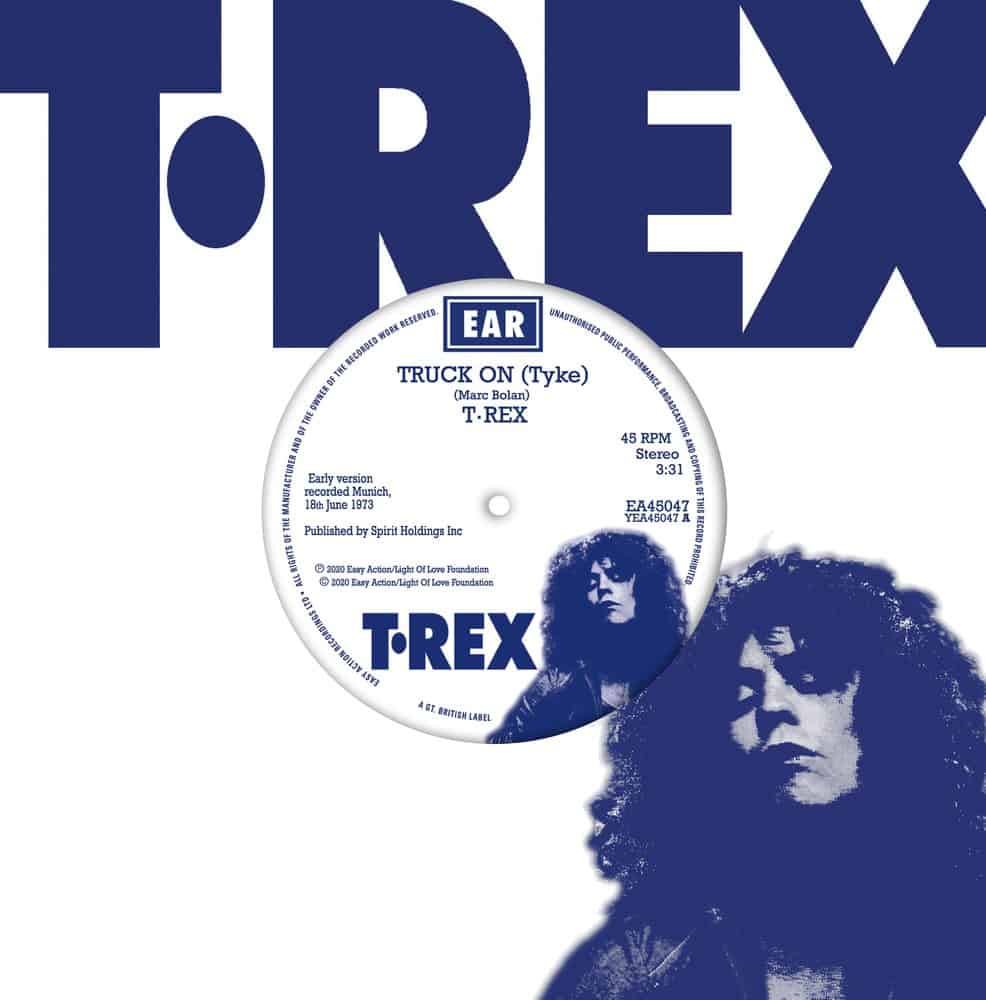 T. Rex - Truck On Blue 7 Inch Vinyl - Image 1