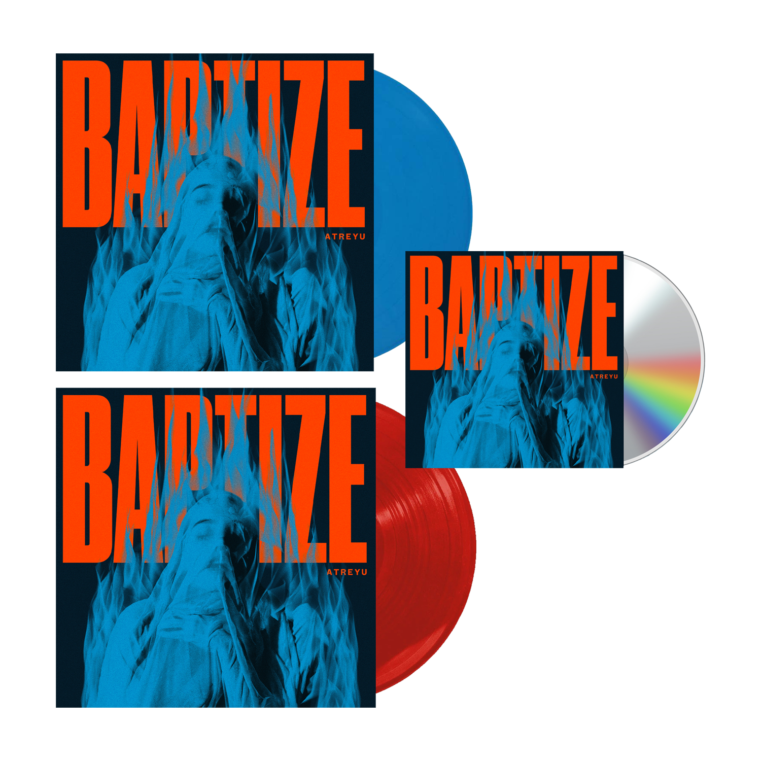 Atreyu - Baptize CD + Cardinal Red Vinyl + Winter Wind Colour Vinyl