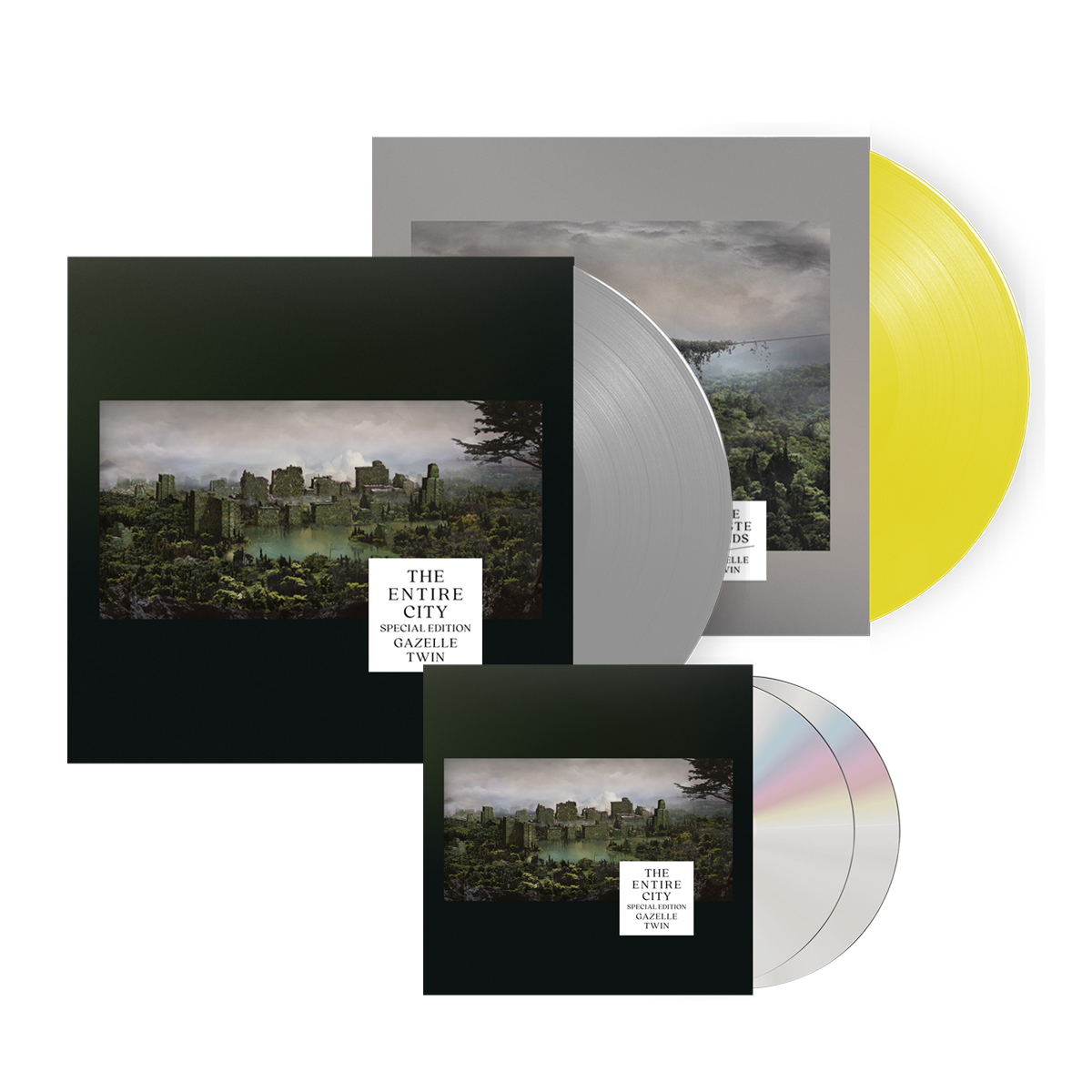 Gazelle Twin - The Entire City Special Edition 2CD + Silver Grey Vinyl + The Wastelands Transparent Yellow Vinyl - Image 1