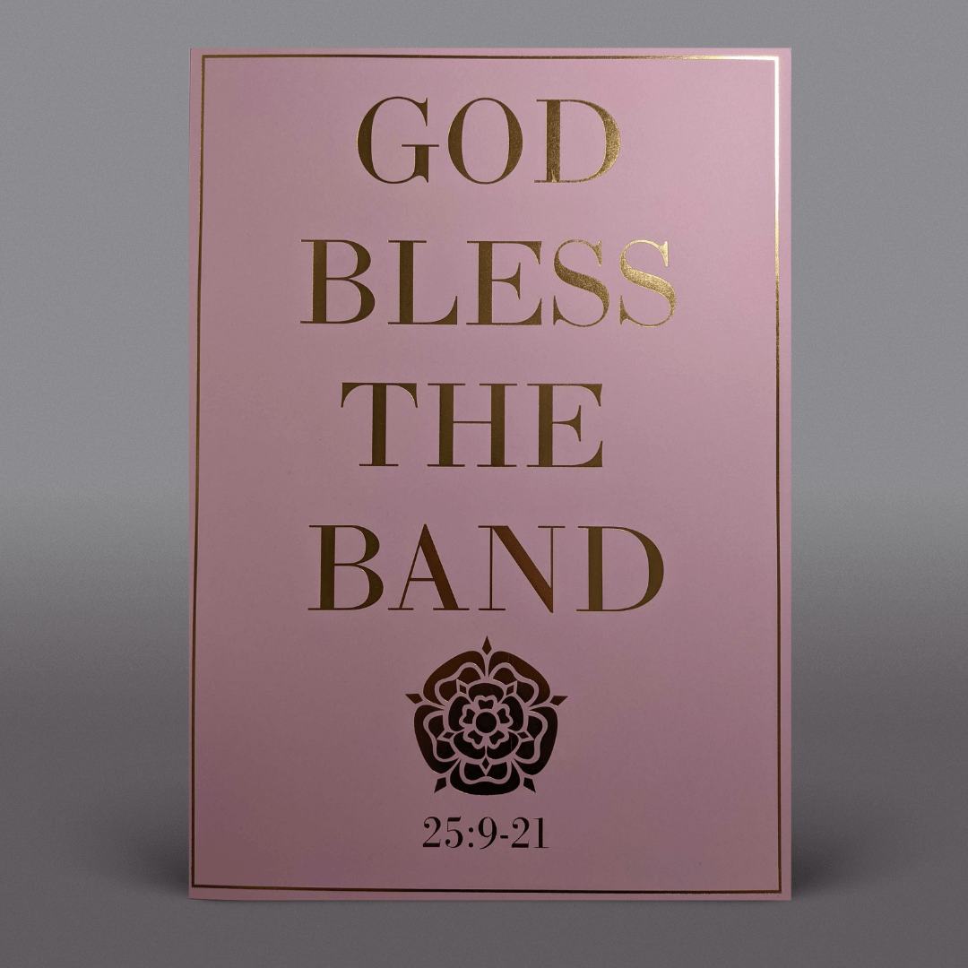 Courteeners - A3 Old Trafford 2021 Gold Foil Art Print Unsigned - Image 1