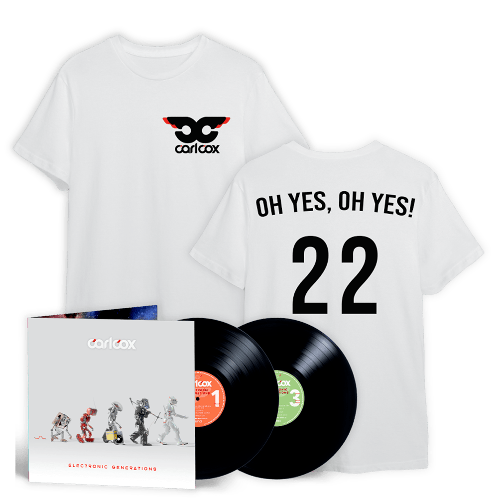 Carl Cox - Electronic Generations Vinyl + T-Shirt Bundle