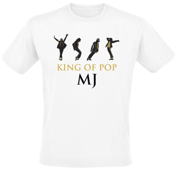 Michael Jackson T-Shirt - King Of Pop - M to XXL - for Men - white - 100% cotton T-Shirts Band Merchandise - Image 1