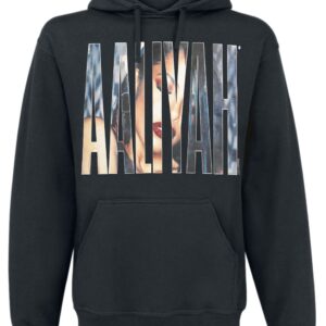 Aaliyah Hooded sweater - Photo Logo - S to XXL - for Men - black - 80% cotton, 20% polyester Hooded sweaters & -jackets Band Merchandise