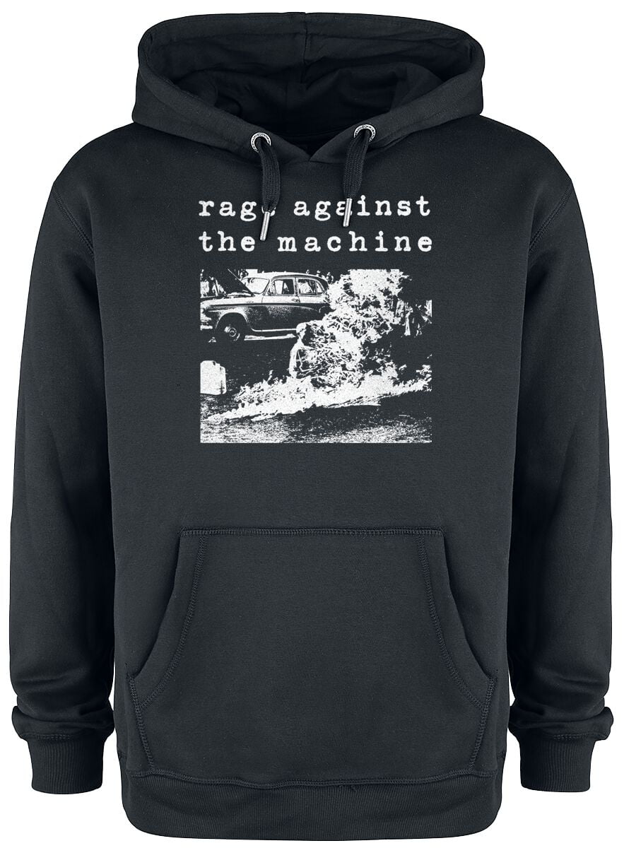 Rage Against The Machine Hooded sweater - Amplified Collection - Monk Fire - L to XXL - for Men - black - 70% cotton, 30% polyester Hooded sweaters & -jackets Band Merchandise - Image 1