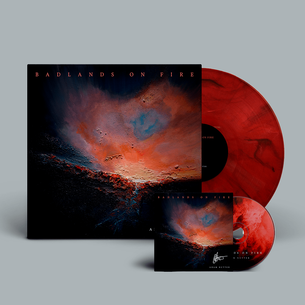 Adam Nutter - Badlands On Fire Marble Vinyl + CD Bundle
