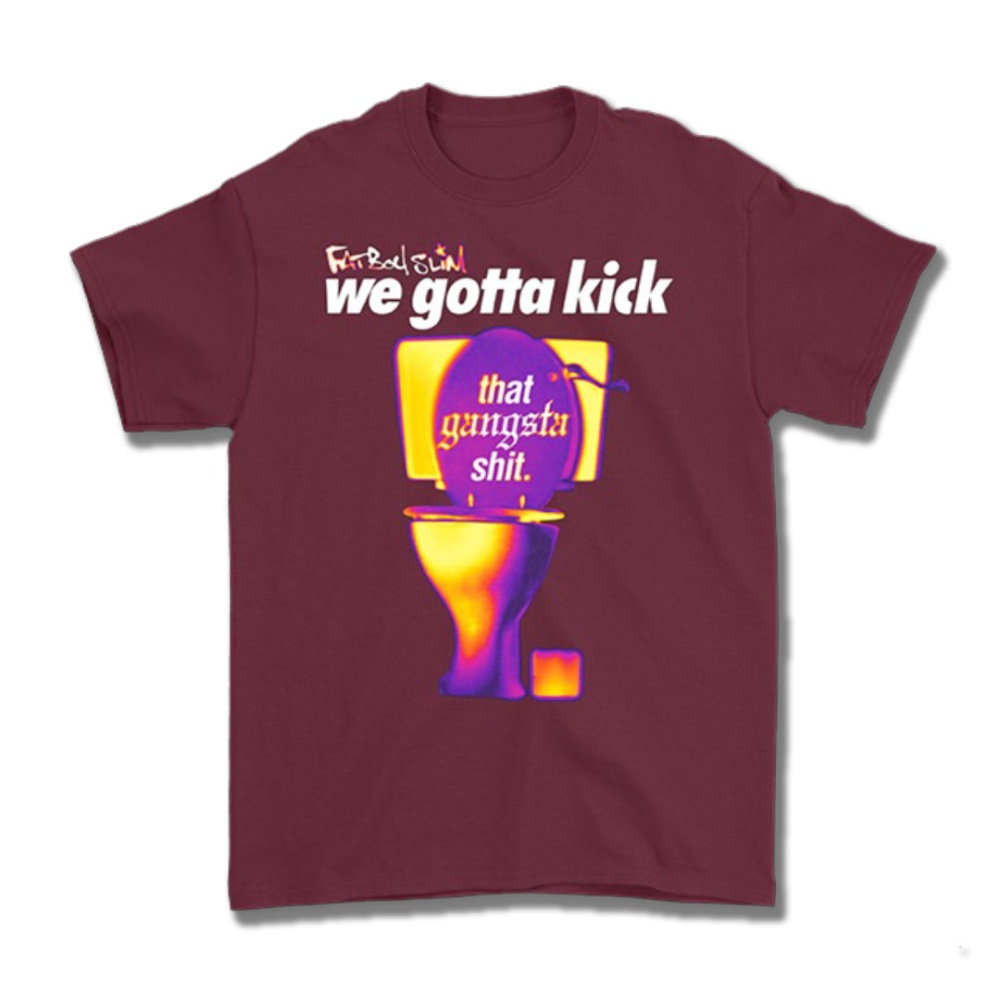 Fatboy Slim - Dark Red Gansta Shit T-Shirt
