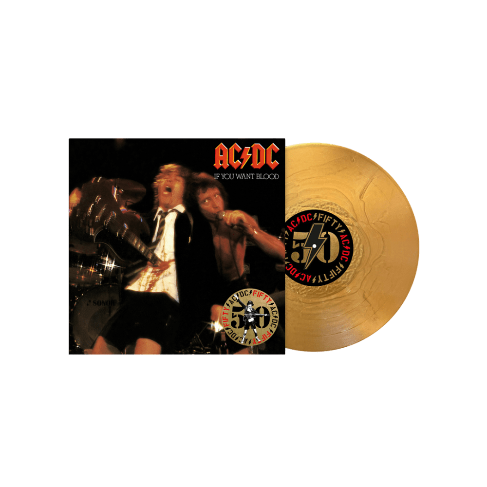 AC/DC - If You Want Blood You've Got It 50th Anniversary Gold Vinyl