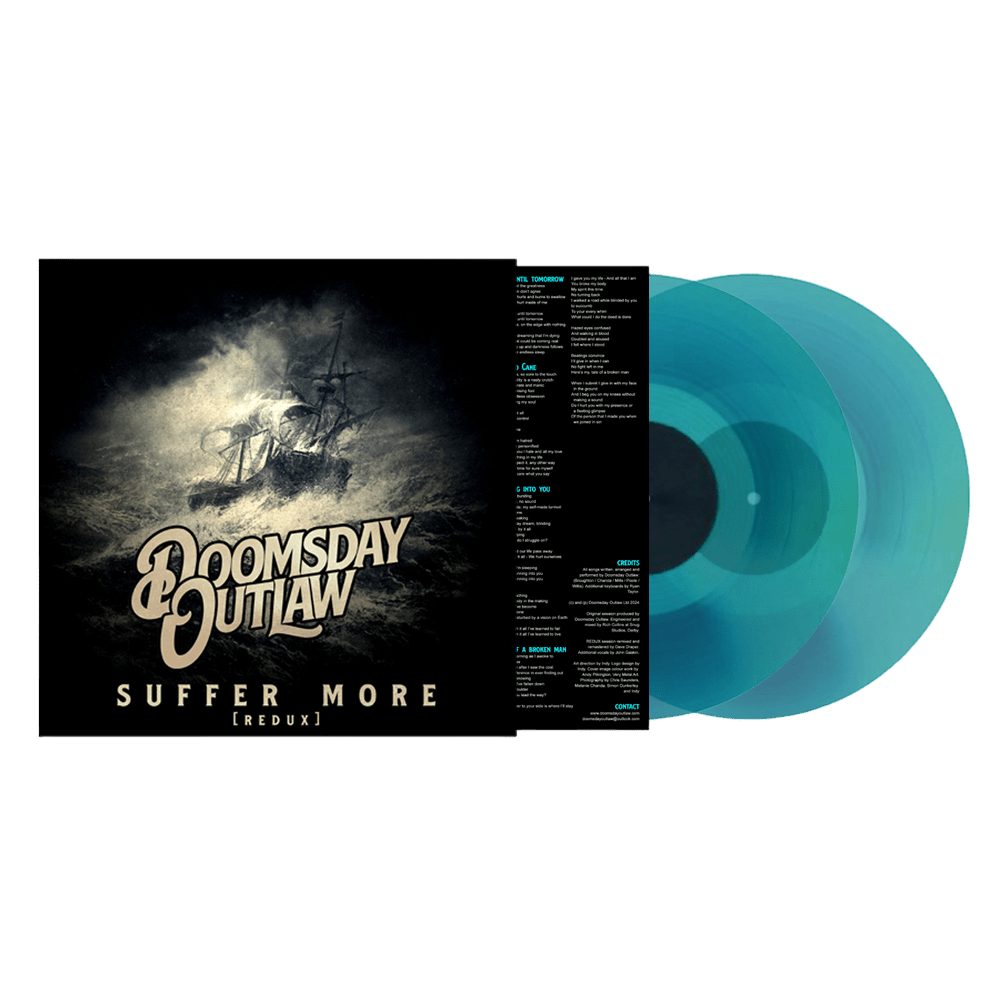 Doomsday Outlaw - Suffer More Transparent Blue Double Vinyl - Image 1