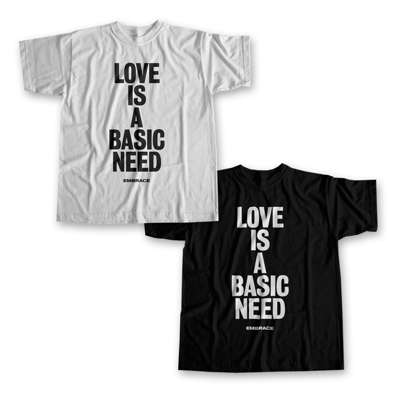 Embrace - Love Is A Basic Need T-Shirt - Image 1