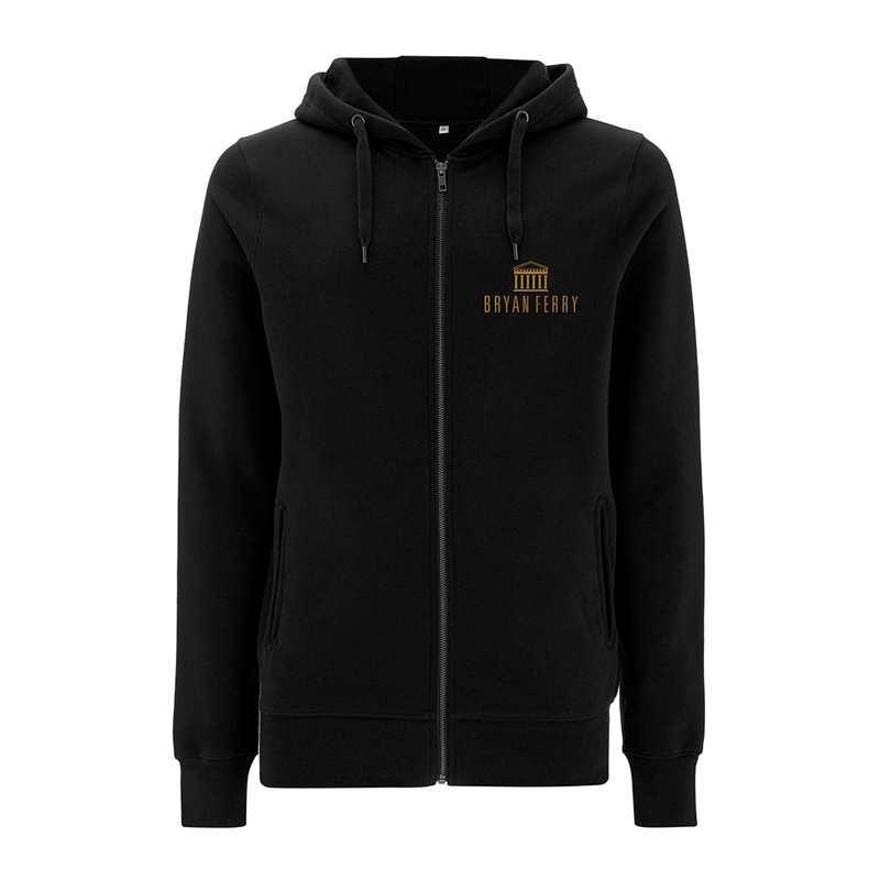 Bryan Ferry - Name In Tan Black Zip Hoody - Image 1