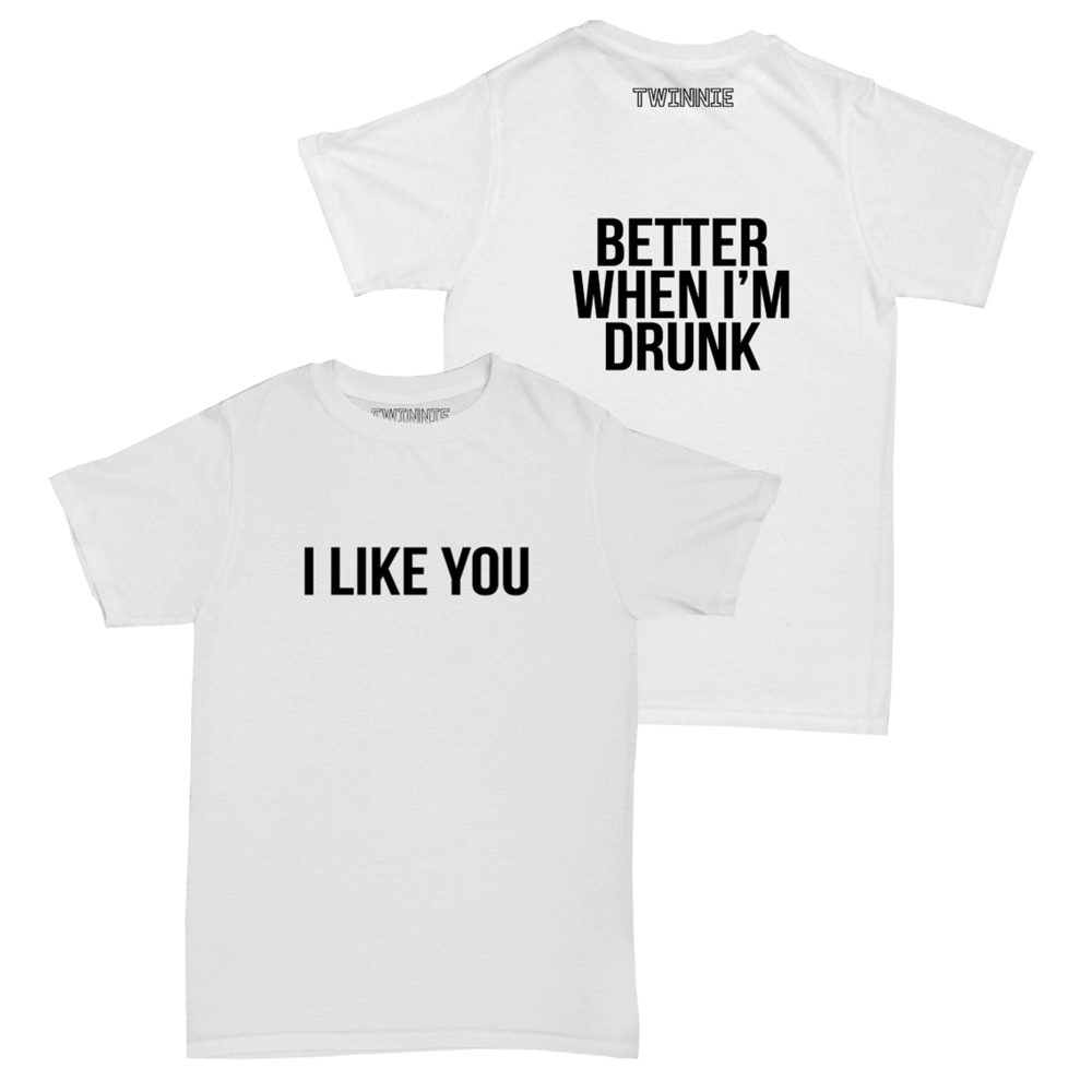 Twinnie - I Like You White T-Shirt - Image 1