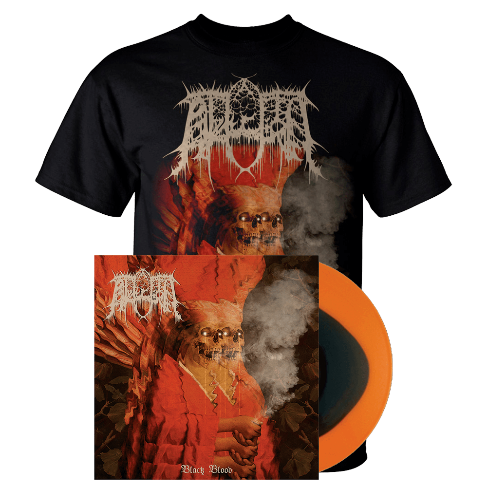 Abduction - Black Blood Orange with Black Yolk Vinyl + T-Shirt