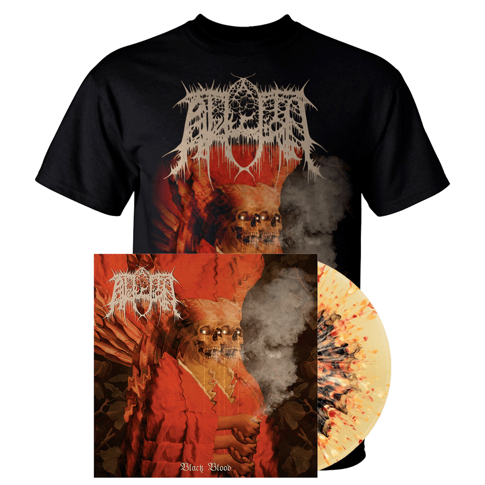 Abduction - Black Blood Splatter Vinyl + T-Shirt