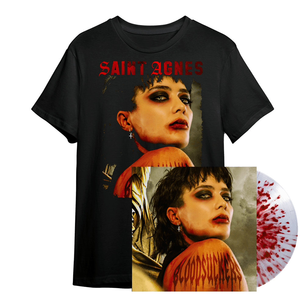 Saint Agnes - Bloodsuckers Blood Splatter Vinyl & Bloodsuckers T-Shirt