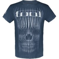 Tool T-Shirt Grid Skull S to 3XL for Men blue