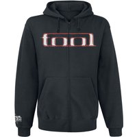 Tool Hooded zip Grid Skull S to XXL for Men black