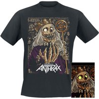 Anthrax T-Shirt 40th King S to L for Men black