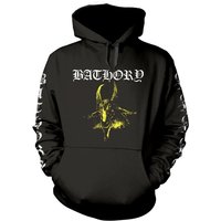 Bathory Hooded sweater Goat Yellow S to L for Men black