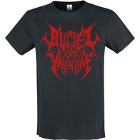 Bullet For My Valentine T-Shirt Amplified Collection Black Metal Font S to 3XL for Men black