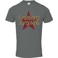Smashing Pumpkins T-Shirt Star Logo S to 4XL for Men grey
