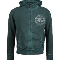 Arch Enemy Hooded zip Will To Power S to XXL for Men dark green