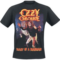 Ozzy Osbourne T-Shirt Diary Of A Madman Album S to XXL for Men black