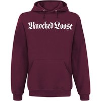 Knocked Loose Hooded sweater Chruch S to 3XL for Men burgundy