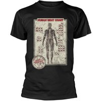 Cattle Decapitation T-Shirt Human Meat Chart S to XXL for Men black