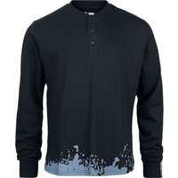 Korn Long-sleeve Shirt Forgotten Henley S to XXL for Men black