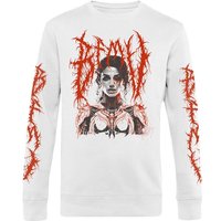 Bullet For My Valentine Long-sleeve Shirt Robotic Woman S to XXL for Men white