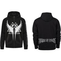 Cradle Of Filth Hooded zip Valkyrie S to XXL for Men black