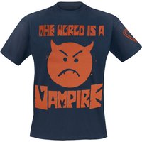 Smashing Pumpkins T-Shirt World I a Vampire Tour Shirt S to XXL for Men navy