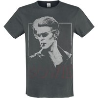 David Bowie T-Shirt Amplified Collection '80 Era S to XXL for Men charcoal