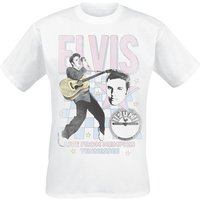 Elvis Presley T-Shirt Live From Memphis S to 3XL for Men white