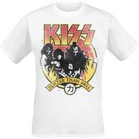 Kiss T-Shirt Hotter Then Hell S to 3XL for Men white