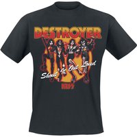 Kiss T-Shirt Destroyer S to 3XL for Men black