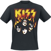 Kiss T-Shirt Burn With Me L to 3XL for Men black