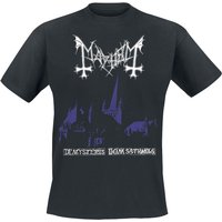 Mayhem T-Shirt Purple De Mysteriis Dom Sathanas S to XXL for Men black
