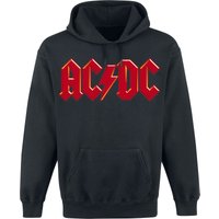 AC/DC Hooded sweater Red Logo S to XXL for Men black