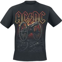 AC/DC T-Shirt About To Rock Canon Red M to XXL for Men black