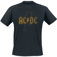 AC/DC T-Shirt Distress Flash S to XXL for Men black